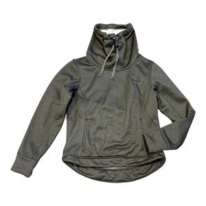 The NORTH FACE Funnel Neck Pullover Sweatshirt Olive Green Womens S